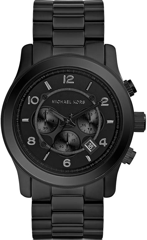 michael kors black and copper watch|michael kors black dial watch.